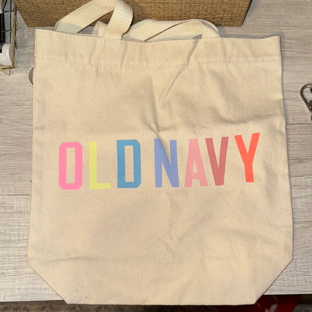 Old Navy Beige Tote Bag